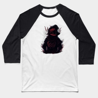 Evil Ninja Duck 003 Baseball T-Shirt